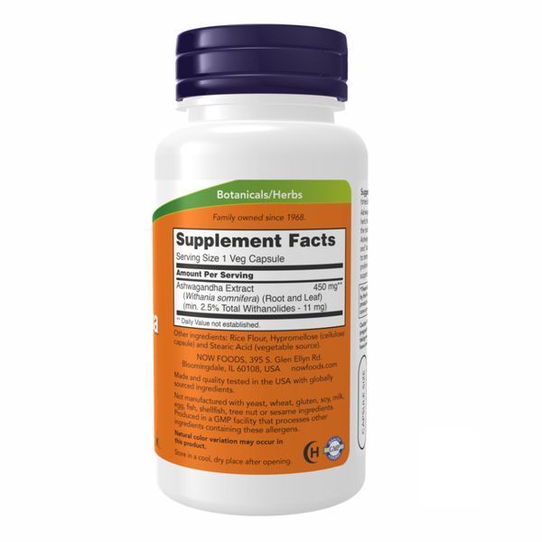 Ashwagandha 450 mg - 180 vcaps &mdash; оригинальный товар
