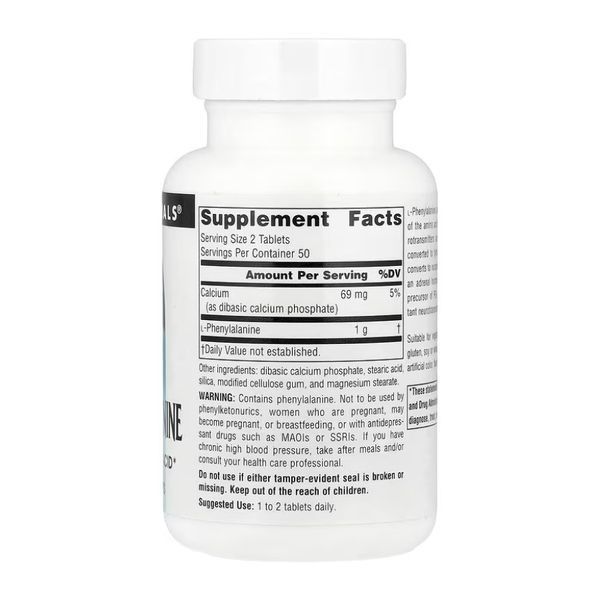 L-Phenylalanine 500mg - 100 tabs &mdash; оригінальний товар