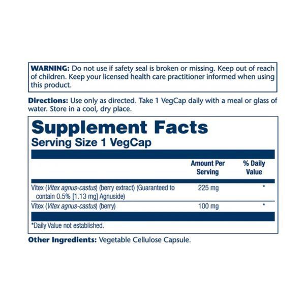 Vitex Chaste Berry Extract 225mg - 60 vcaps &mdash; оригінальний товар
