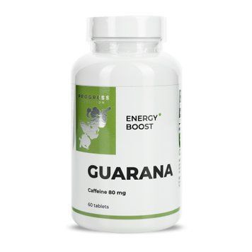 Guarana Extract 200mg with Caffeine 80mg - 60 tabs (До 08.25) &mdash; оригинальный товар