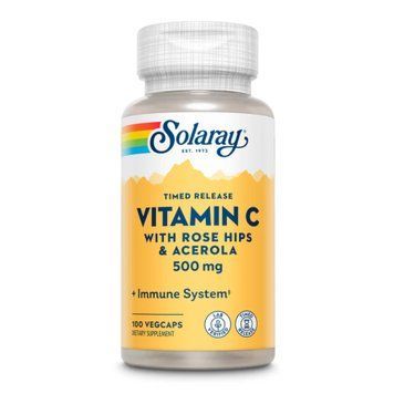 Vitamin C with Rose Hips & Acerola, Timed Release 500mg - 100 vcaps &mdash; оригинальный товар
