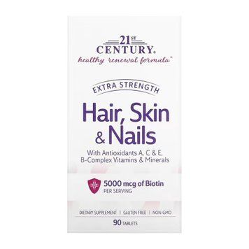 Hair, Skin & Nails Extra Strength - 90 tabs &mdash; оригинальный товар