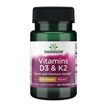 Vitamins D3 & K2 2000 Iu & 75mcg - 60 vcaps &mdash; оригинальный товар