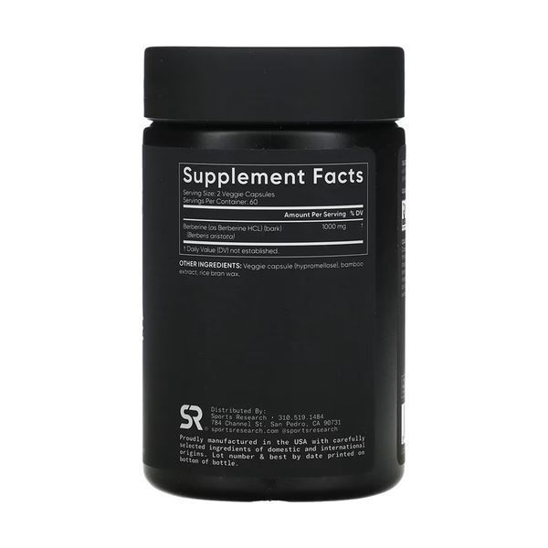 Berberine 1000mg - 120 vcaps &mdash; оригінальний товар