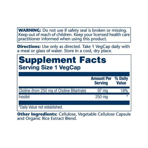 Choline & Inositol - 100 vcaps &mdash; оригинальный товар