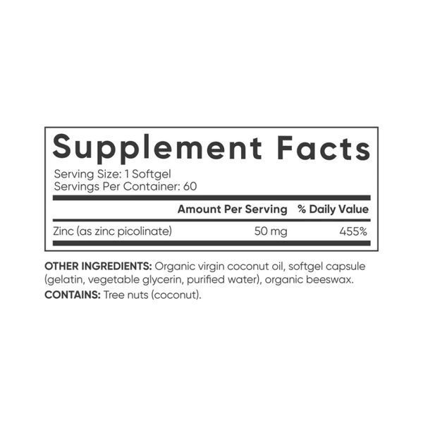 Zinc Picolinate 30mg - 90 softgels &mdash; оригінальний товар