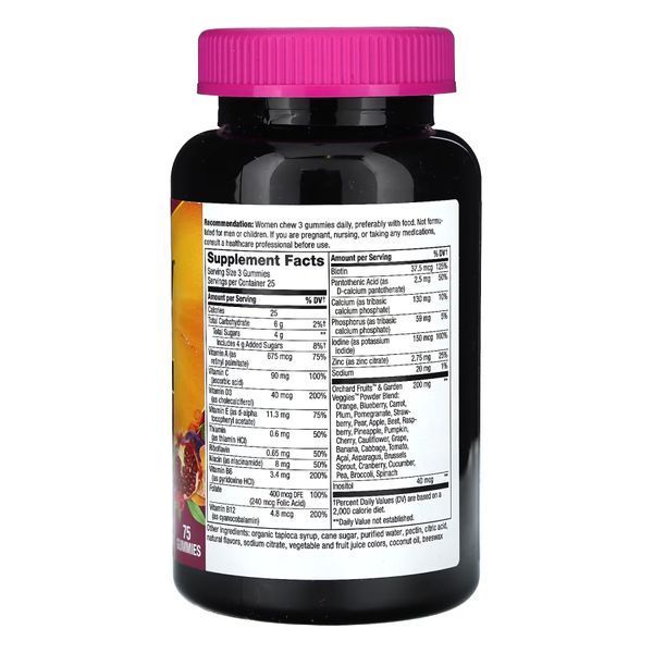 Women's Premium Multivitamin - 75 gummies &mdash; оригінальний товар