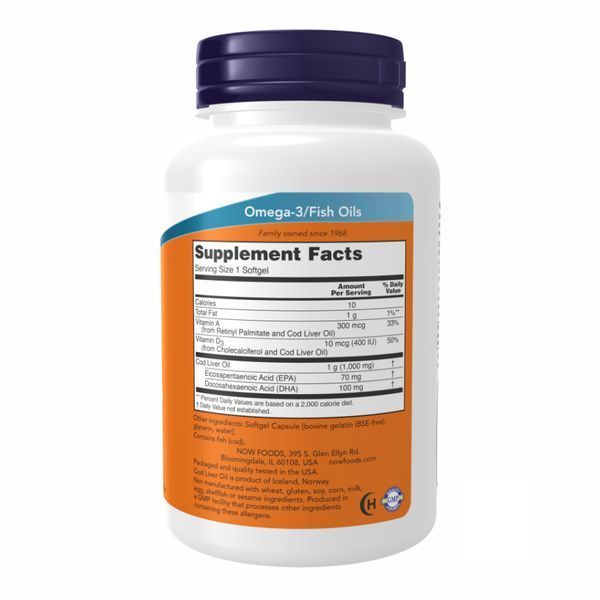 Cod Liver Oil 1000mg - 90 sgels &mdash; оригінальний товар