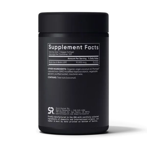 Biotin 10,000mcg - 120 veg softgels &mdash; оригинальный товар