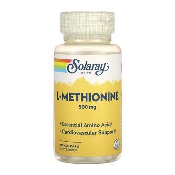 L-Methionine 500mg - 30 vcaps &mdash; оригинальный товар