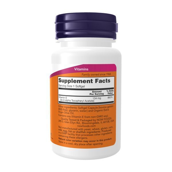 Vitamin E-200 D-Alpha Tocopheryl - 100 softgels &mdash; оригинальный товар