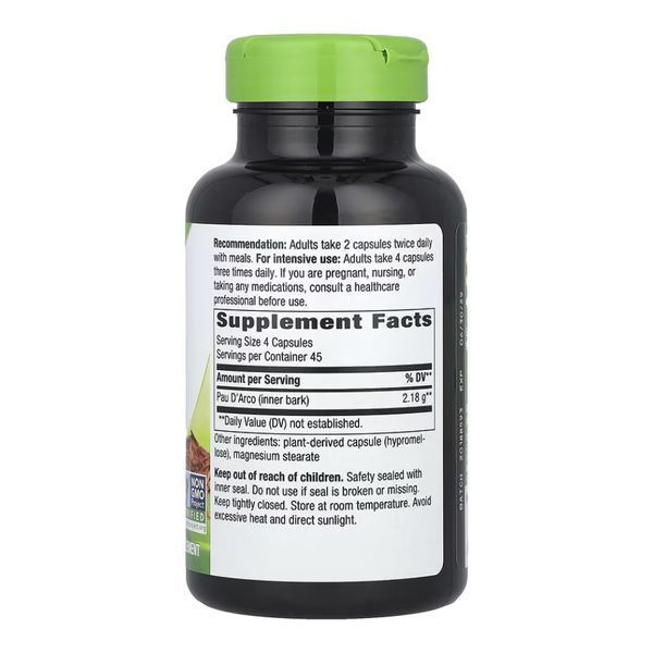 Pau D'Arco Inner Bark - 180 vcaps &mdash; оригинальный товар
