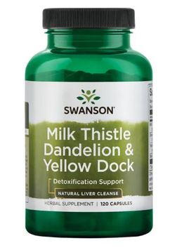 Milk Thistle Dandelion-Yellow Dock - 120 cap &mdash; оригинальный товар
