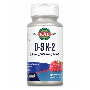 D3 & K2 25mcg - 60 tabs Raspberry &mdash; оригинальный товар
