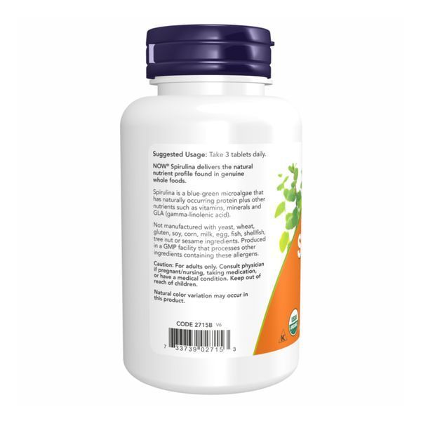 Spirulina 1000mg - 240 tabs &mdash; оригінальний товар