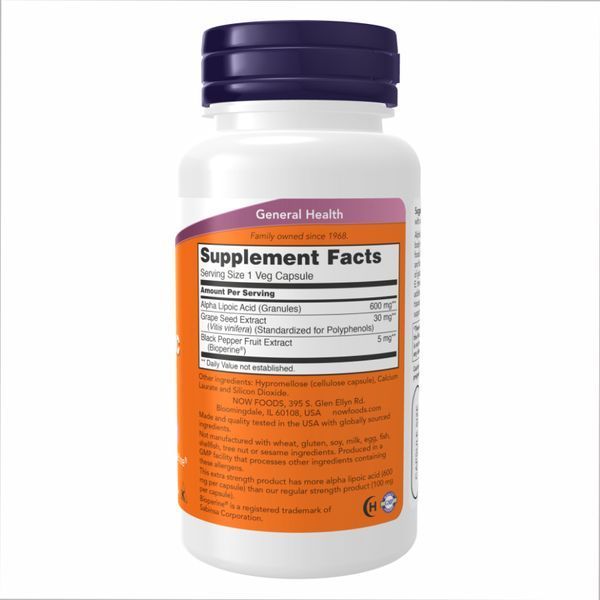 Alpha Lipoic Acid 600mg - 60 vcaps &mdash; оригинальный товар