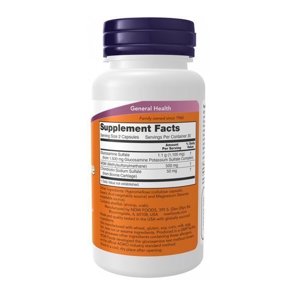 Glucosamine & MSM - 60 caps &mdash; оригінальний товар