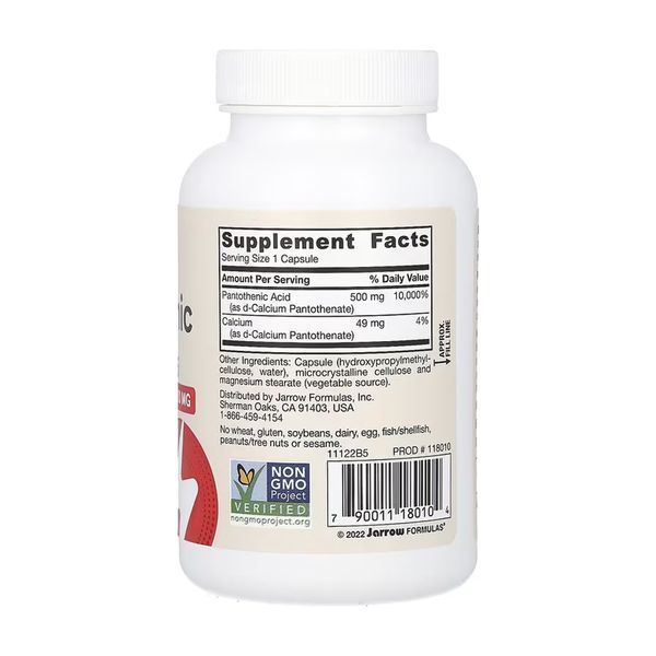 Pantothenic Acid 500mg - 100 vcaps &mdash; оригинальный товар