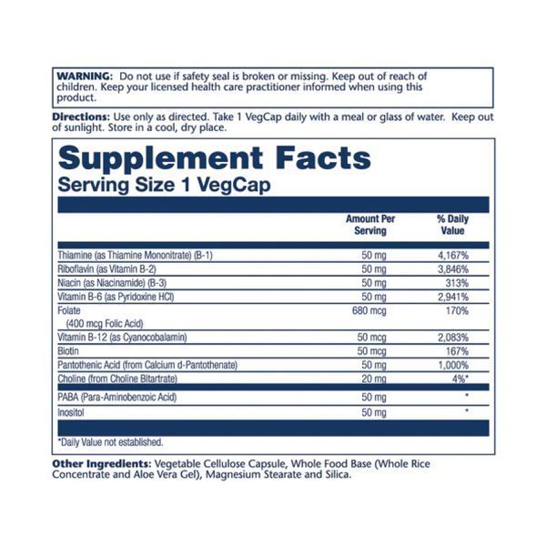 Vitamin B-Complex 50mg - 50 vcaps &mdash; оригинальный товар