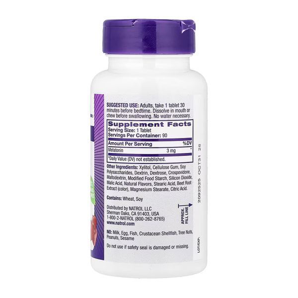 Melatonin 3mg - 90 tabs &mdash; оригінальний товар