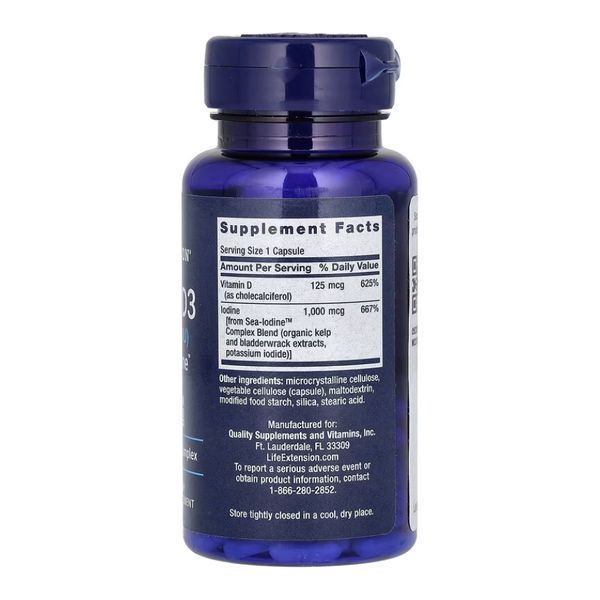 Vit D3 with Sea-Iodine&trade; 125 mcg (5000 IU) - 60 caps &mdash; оригінальний товар
