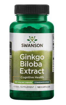 Ginkgo Biloba Extract - Standardized 60 mg - 120 Caps &mdash; оригинальный товар