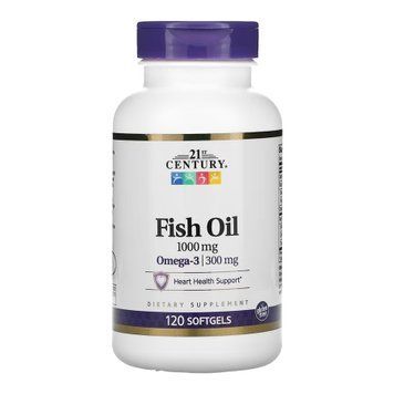 Fish Oil 1000 mg - 120 softgels &mdash; оригінальний товар