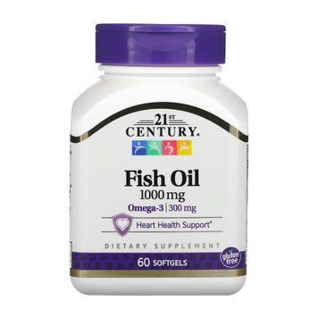 Fish Oil 1000 mg - 60 softgels &mdash; оригінальний товар
