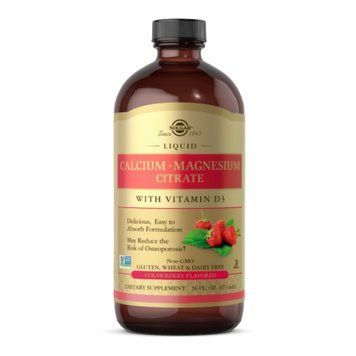 Liquid Calcium Magnesium Citrate with Vitamin D3 - 16 oz Natural Strawberry (Повреждена этикетка) &mdash; оригинальный товар