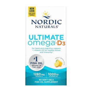 Ultimate Omega-D3 - 60 softgels &mdash; оригинальный товар