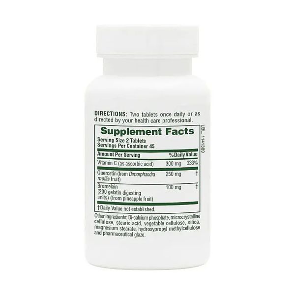 Quercetin + VIT C Bromelain - 90 tabs &mdash; оригінальний товар