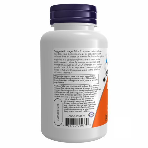 Arginine 500mg - 250 vcaps &mdash; оригинальный товар
