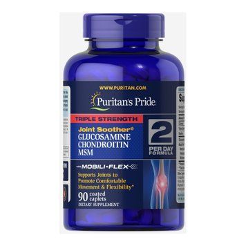 Glucosamine Chondroitin MSM Triple Strength - 90 caplets &mdash; оригинальный товар