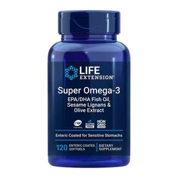 Super Omega-3 EPA/DHA Fish Oil, Sesame Lignans & Olive Extract - 120 Enteric coated softgels &mdash; оригинальный товар