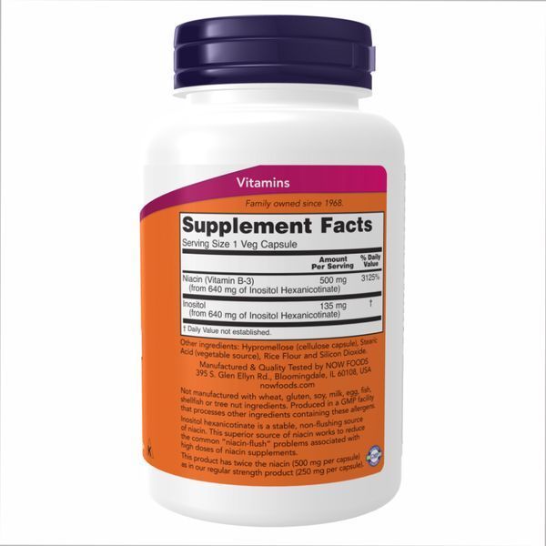Flush Free Niacin 500mg - 90 vcaps &mdash; оригинальный товар