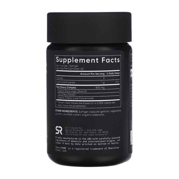 Tart Cherry 800mg - 60 softgels &mdash; оригінальний товар