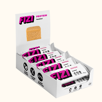 FIZI Protein Bar - 10х45g Hazelnut (Повреждена упаковка) &mdash; оригинальный товар