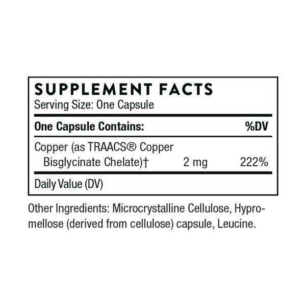 Copper Bisglycinate - 60 caps &mdash; оригінальний товар