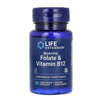 BioActive Folate & Vitamin B12 - 90 vcaps &mdash; оригинальный товар