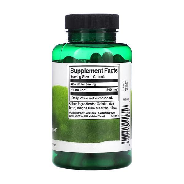 Neem Leaf 500 mg - 100 caps &mdash; оригинальный товар