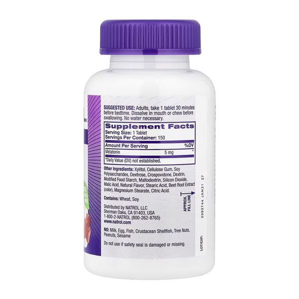 Melatonin 5mg - 150 tabs &mdash; оригінальний товар