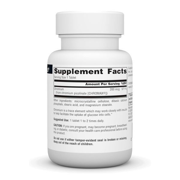 Chromium Picolinate 200 mcg Yeast Free - 120 tabs &mdash; оригинальный товар