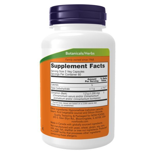Cinnamon Bark 600mg - 120 vcaps &mdash; оригинальный товар