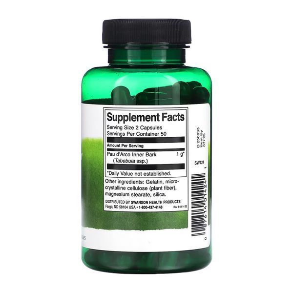 Pau d'Arco 500 mg - 100caps &mdash; оригинальный товар