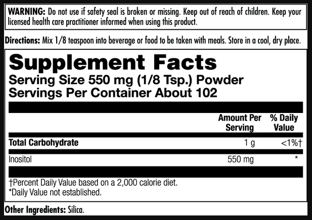 Inositol 550mg - 4oz &mdash; оригінальний товар
