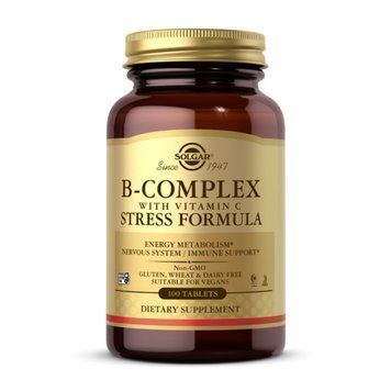 B-Complex with Vitamin C Stress Formula - 100 tabs &mdash; оригинальный товар