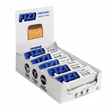 FIZI Protein Bar - 10х45g Almond-Choco &mdash; оригинальный товар
