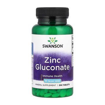 Zinc Gluconate 30 mg - 250 tabs &mdash; оригинальный товар