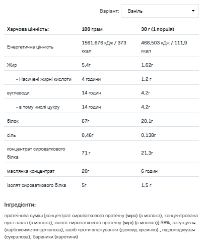 Whey Delicious - 700g Vanilla &mdash; оригінальний товар