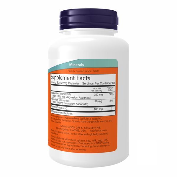 Magnesium & Potassium Aspartate - 120 vcaps &mdash; оригінальний товар
